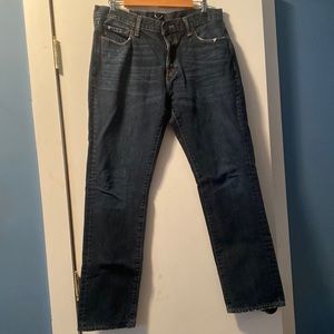 Abercrombie & Fitch slim straight leg jeans. Dark wash. LIKE NEW! 34 x 32